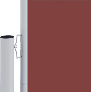 Zwijana markiza boczna, brązowa, 200x1200 cm