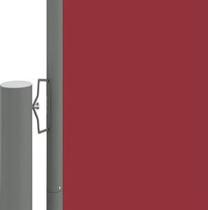 Zwijana markiza boczna, czerwona, 220x1000 cm