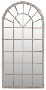 Lustro ogrodowe, kolor piaskowy, 90x45 cm, żelazna rama