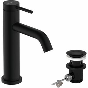 Bateria umywalkowa HANSGROHE Tecturis S 110 EcoSmart+ 73310670 Czarny mat