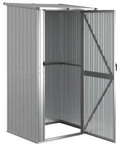 Szopa ogrodowa, szara, 118,5x97x209,5 cm, stal galwanizowana