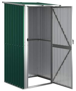 Szopa ogrodowa zielona 118,5x97x209,5 cm ocynkowana stal