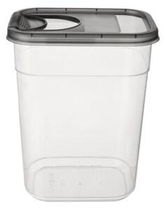 Pojemnik na produkty sypkie z dozownikiem GREY 1,9 l