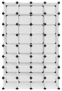 Stojak na buty, przezroczysty, 93x36,5x140 cm, PP