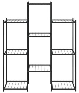 Kwietnik, 83x25x100 cm, czarny, żelazny