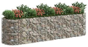 Podwyższona donica gabionowa galwanizowane żelazo 400x100x100cm