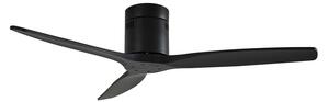 Wentylator sufitowy Vindur, czarny, DC, cichy, 132 cm – Lucande Lucande, Vindur, czarny, salon, metal, nowoczesny