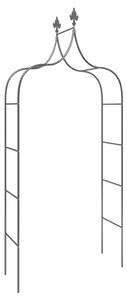 Pergole ogrodowe, 2 szt., czarne, 120x38x260 cm, stalowe