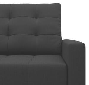 Fotel skandynawski, pikowany, NUBO, 75x92x92 cm, czarny | TYLETEGOTU