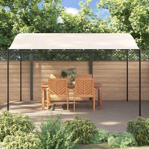 Zadaszenie, kremowe, 4x3 m, 180 g/m², tkanina i stal