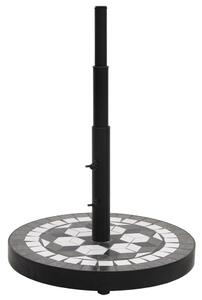 Okrągła podstawa pod parasol, czarno-biała, 12 kg