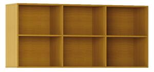 Biblioteka INTEGRO z półkami, wyższa, 835 x 1750 x 400 mm, 6 półek, czereśnia