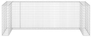 Gabionowa osłona do koszy na śmieci, stal, 325x100x110 cm