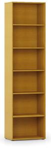 Biblioteka INTEGRO wyższa, 2300 x 600 x 400 mm, 5 półek, czereśnia