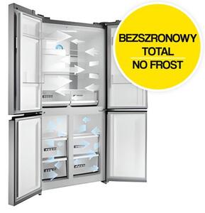 Lodówka CONCEPT LA8383ss Side by Side No frost 183cm Srebrna