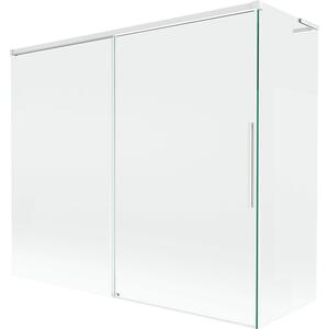 Mexen Rox L parawan nawannowy 2-skrzydłowy rozsuwany 180 + 90 x 150 cm, transparent, biały - 8C9L-180-090-20-00