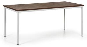 Stół jadalniany TRIVIA, 160x80 cm, szara podstawa, orzech