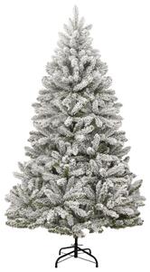 Sztuczna choinka zawiasowa, ośnieżona, 210 cm