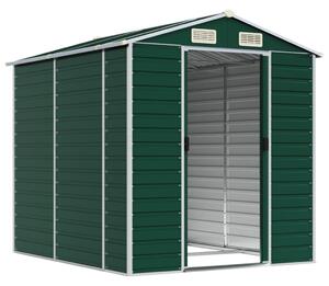 Szopa ogrodowa zielona 191x215x198 cm ocynkowana stal