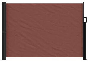 Zwijana markiza boczna, brązowa, 140 x 600 cm