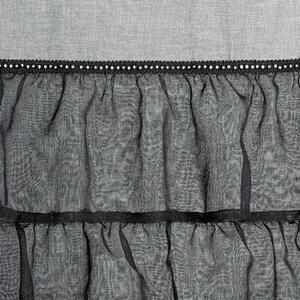 Firana gotowa EUROFIRANY Carli 140 x 270 cm Czarny