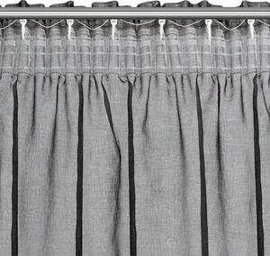Firana gotowa EUROFIRANY Carli 140 x 270 cm Czarny