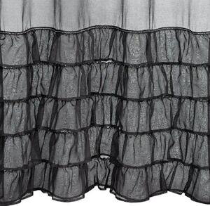 Firana gotowa EUROFIRANY Carli 140 x 270 cm Czarny