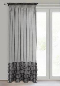 Firana gotowa EUROFIRANY Carli 140 x 270 cm Czarny