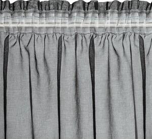 Firana gotowa EUROFIRANY Carli 140 x 270 cm Czarny