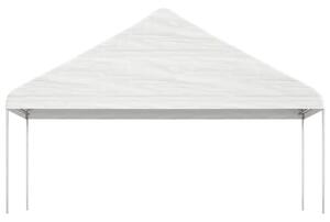 Namiot ogrodowy z dachem, biały, 5,88x2,23x3,75 m, polietylen