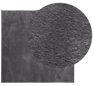 Dywan HUARTE z krótkim włosiem, antracytowy, 200x200 cm