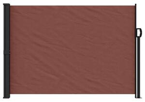 Zwijana markiza boczna, brązowa, 140x500 cm