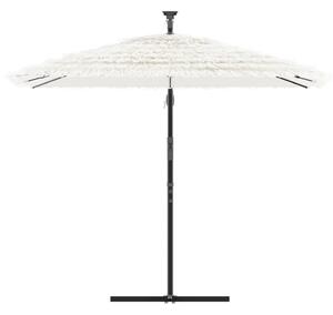 Parasol ogrodowy na stalowym słupku, biały, 246x246x230 cm