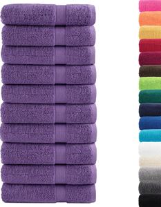 Ręczniki premium SOLUND 10 szt. fioletowe, 70x140 cm, 600 g/cm²