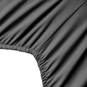 Prześcieradło EUROFIRANY Design 91 Soft z gumką 220 x 200 cm Stalowy