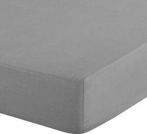Prześcieradło EUROFIRANY Design 91 Soft z gumką 220 x 200 cm Stalowy