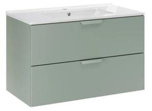 Szafka pod umywalkę ASTER GREEN 2S 80cm zielony mat