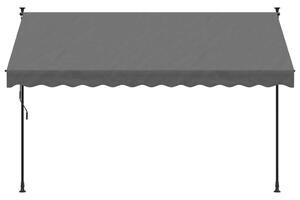 Markiza zwijana, antracytowa, 300x150 cm, tkanina i stal
