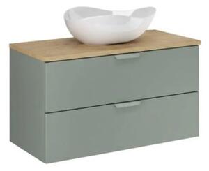 Szafka pod umywalkę ASTER GREEN 2S 80cm zielony mat