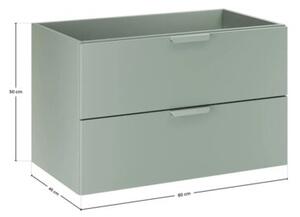 Szafka pod umywalkę ASTER GREEN 2S 80cm zielony mat