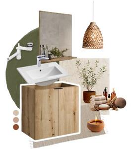 Szafka łazienkowa NOVA OAK 80-03-2D dąb coast evoke