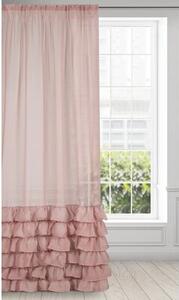 Firana gotowa EUROFIRANY Dolly 140 x 250 cm RÃ³Å¼owy