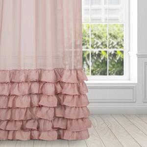 Firana gotowa EUROFIRANY Dolly 140 x 250 cm RÃ³Å¼owy