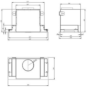Okap AKPO WK-10 Neva Glass 60 Inox/biaÅe szkÅo 69dB klasa B