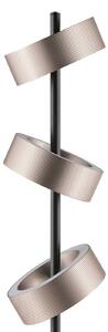 Brilliant Lampa stojąca LED Axion, możliwość ściemniania, brązowy / rdzawy, salon / jadalnia, metal, nowoczesny