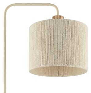 Brilliant Lampa stojąca Arlo, kremowy / amber, salon / jadalnia, tkanina / materiał / jedwab, nowoczesny