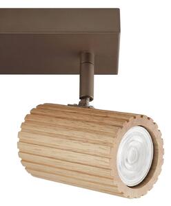 Brilliant Lampa sufitowa Lakewood, możliwość ściemniania, jasne drewno, salon / jadalnia, drewno, nowoczesny
