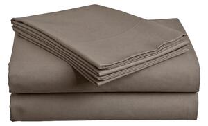 Bawełniane prześcieradło STANDARD 140x240 cm, ciemnoszare