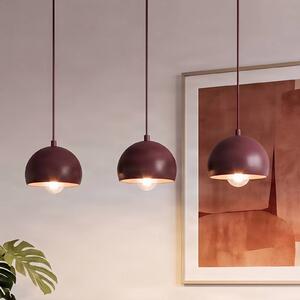 Lampa wisząca Sool Luminex, możliwość ściemniania, czerwony, salon / jadalnia, metal