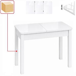 Stół 60x80/130 cm prostokątny rozkładany, blat zaowalony 1,8 cm, nogi i calgi Drewniane „ Kwadratowe ” I ArtDHome
